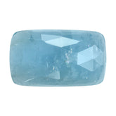 MILKY AQUAMARINE ROSE CUT CUSHION CAB (AA) 24X14MM 13.94 Cts.