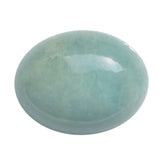 MILKY AQUAMARINE OVAL CAB 18X14MM 12.27 Cts.