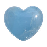 MILKY AQUAMARINE PLAIN LENTIL HEART (AA-AAA/MILKY) 17.50X15.50 MM 13.37 Cts.