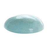 MILKY AQUAMARINE OVAL CAB 14X10MM 5.45 Cts.