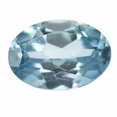 NATURAL BLUE ZIRCON CUT OVAL 7X5MM 1.08 Cts.