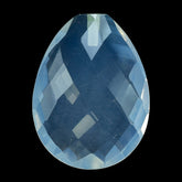BLUE MOON QUARTZ BRIOLETTE PEAR (HALF DRILL) 20X15MM 11.70 Cts.