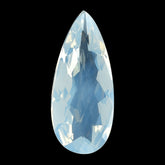 BLUE MOON QUARTZ CHECKER CUT PEAR 21X9MM 5.71 Cts.