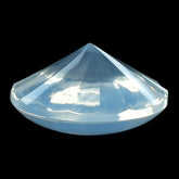 BLUE MOON QUARTZ BUFFTOP ROUND WITH TWISTED CONCAVE 15MM 9.48 Cts.