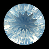 BLUE MOON QUARTZ CONCAVE CUT ROUND 12MM 5.71 Cts.