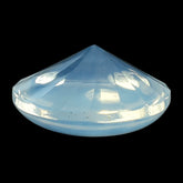 BLUE MOON QUARTZ BUFFTOP ROUND WITH TWISTED CONCAVE 15MM 9.88 Cts.