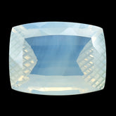 BLUE MOON QUARTZ CUSHION STEP CUT WITH CALVED SIDES (1ST) 16X12MM 10.26 Cts.