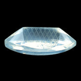 BLUE MOON QUARTZ BUFFTOP CARVED NET BACK MARQUISE (DES#104) 20X12MM 10.35 Cts.