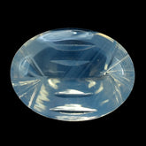 BLUE MOON QUARTZ BUFFTOP CONCAVE BACK OVAL (DES#105) 16X12MM 8.53 Cts.