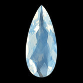 BLUE MOON QUARTZ CHECKER CUT PEAR 21X9MM 5.98 Cts.