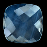 BLUE MOON QUARTZ CHECKER CUSHION CAB 20MM 13.68 Cts.