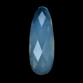 BLUE MOON QUARTZ CHECKER IRREGULAR OVAL CAB 22X8MM 6.92 Cts.