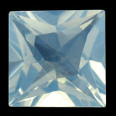 BLUE MOON QUARTZ FANCY CUT TABLE WITH PRINCESS CUT BACK SQUARE 10MM 4.45 Cts.