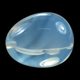 BLUE MOON QUARTZ PLAIN EGG DROP (AA/CLEAN) (HALF DRILL 1.00MM) 16X13MM 19.45 Cts.
