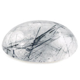 BLUE RUTILE QUARTZ OVAL CAB 16X12MM 8.68 Cts.
