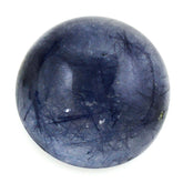 BLUE RUTILE QUARTZ ROUND CAB 12MM 6.90 Cts.