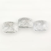 BLUE RUTILE QUARTZ BRIOLETTE CUSHION 20X15MM 11.88 Cts.