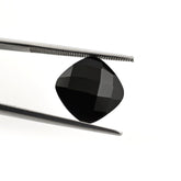 BLACK ONYX CHECKER CUT CUSHION 11MM 4.00 Cts.