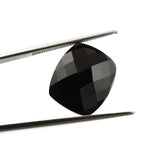 BLACK ONYX CHECKER CUT CUSHION 15X13MM 8.25 Cts.