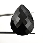 BLACK ONYX BRIOLETTE PEAR 28X20MM 35.45 Cts.