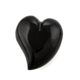 BLACK ONYX SACRED PUFFY HEART (HALF DRILL 1.10MM) (#132) 20X17MM 21.92 Cts.