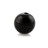 BLACK ONYX PLAIN BALL BEAD (BALCK/CLEAN) (FULL DRILL 1.30MM) 8MM 3.56 Cts.