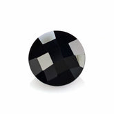 BLACK ONYX CHECKER CUT ROUND 12MM 5.05 Cts.