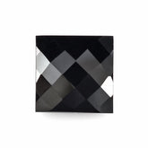 BLACK ONYX CHECKER CUT SQAURE 12MM 10.45 Cts.