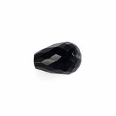 BLACK ONYX FACETED DROPS (HALF DRILL) (CLEAN) 9X6MM 2.20 Cts.