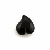 BLACK ONYX SACRED HEARTS (HALF DRILL) (DES#132) 13X12MM 7.56 Cts.