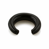 BLACK ONYX PLAIN HALF RING 21MM 8.20 Cts.