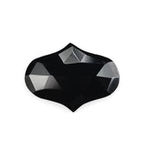 BLACK ONYX ROSE CUT FANCY SHAPE 22X16MM 7.20 Cts.
