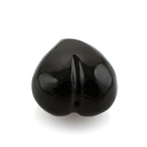 BLACK ONYX SACRED HEARTS (DES#133) HALF DRILL 11.50X10MM 5.56 Cts.