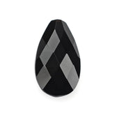 BLACK ONYX BRIOLETTE PEAR (HALF DRILL) 12X7MM 2.21 Cts.