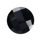BLACK ONYX CHECKER CUT ROUND 9MM 2.32 Cts.