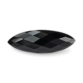 BLACK ONYX CHECKER CUT MARQUISE 23.50X8MM 7.74 Cts.