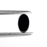 BLACK ONYX CHECKER OVAL CAB 5X3MM 0.32 Cts.
