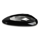 BLACK ONYX ROSE CUT FANCY CAB 29X20MM 16.80 Cts.