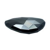 BLACK ONYX ROSE CUT BRIOLETTE PEARISH 18X16MM 10.40 Cts.