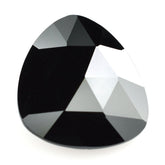 BLACK ONYX ROSE CUT BRIOLETTE BRIOLETTE TRILLIONISH 18X16MM 9.80 Cts.