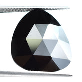 BLACK ONYX ROSE CUT BRIOLETTE BRIOLETTE TRILLIONISH 18X16MM 9.80 Cts.