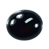 BLACK ONYX PLAIN OVAL CAB 13.50X11MM 5.88 Cts.