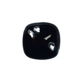 BLACK ONYX PLAIN LENTIL CUSHION 8X8MM 1.82 Cts.