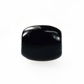 BLACK ONYX PLAIN BON BON SHAPE (BLACK/CLEAN) (FULL DRILL) 6.50X6.00 MM 1.80 Cts.