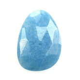 BLUE QUARTZ ROSE CUT BRIOLETTE PEARISH 14X10MM 4.04 Cts.