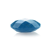 BLUE QUARTZ CHECKER CUT BRIOLETTE OVAL 10X8MM 2.31 Cts.