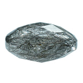 BLACK RUTILE QUARTZ BRIOLETTE CUSHION 12.00MM 6.28 Cts.