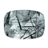 BLACK RUTILE QUARTZ CONCAVE CUSHION (D#6) 14X10MM 5.88 Cts.
