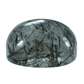BLACK RUTILE QUARTZ CUSHION CAB 6MM 1.14 Cts.