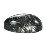 BLACK RUTILE QUARTZ PEAR CAB 10X8MM 2.47 Cts.
